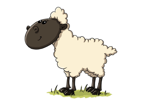Zeichne ein Lamm